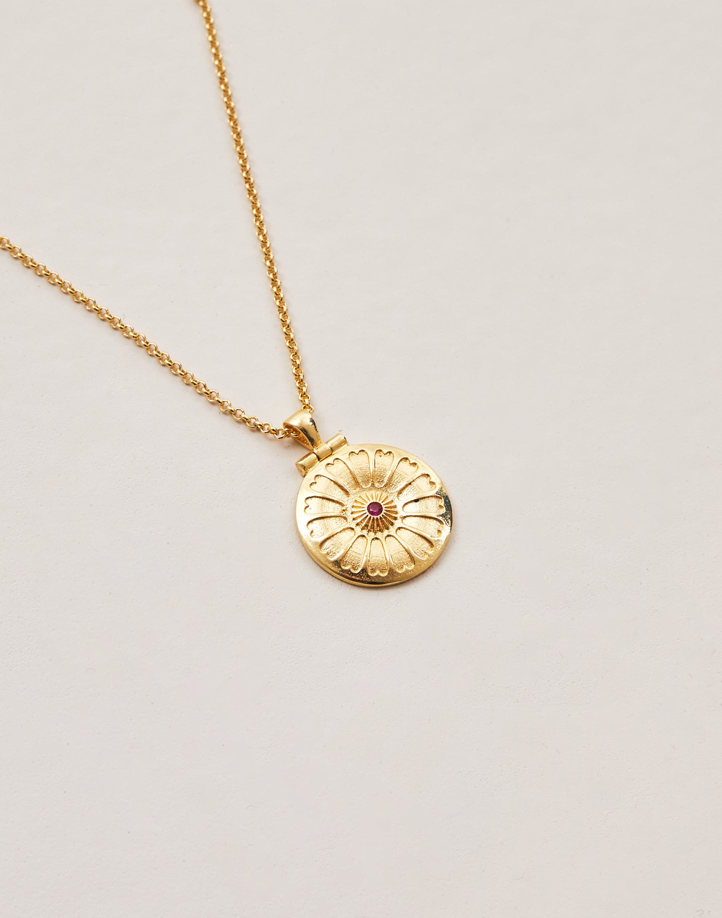 Gold charm necklace