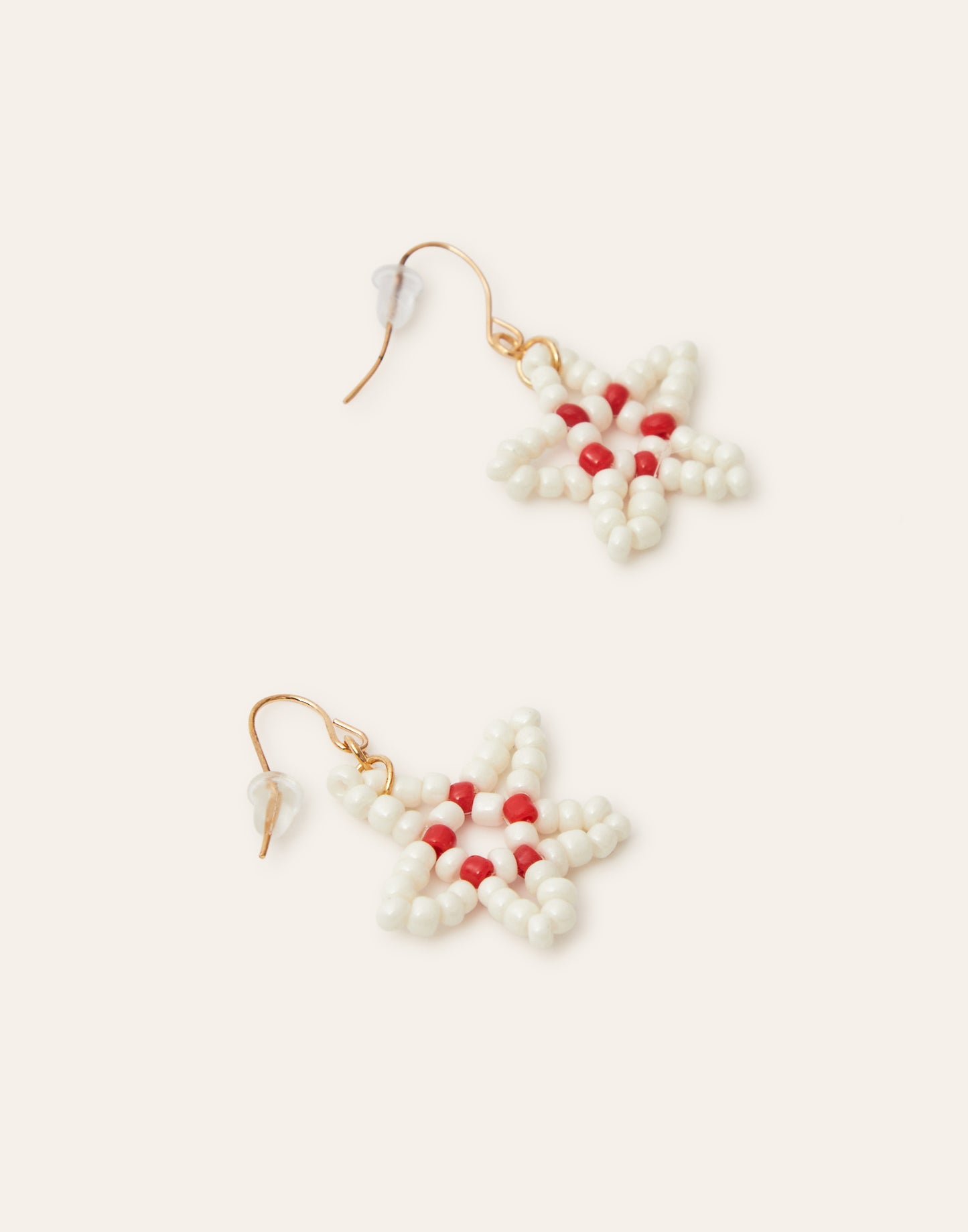 Coral Star Earrings
