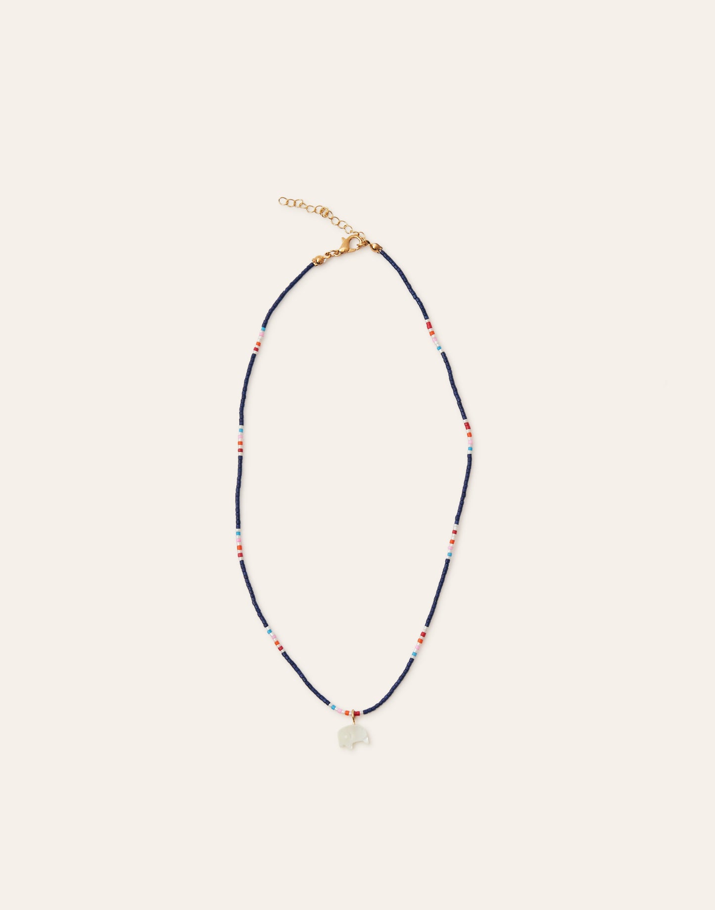 Elephant beads necklace