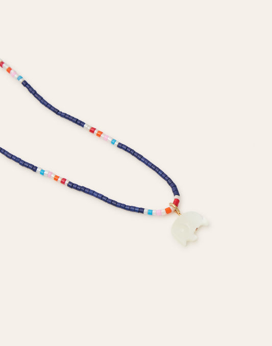 Elephant beads necklace