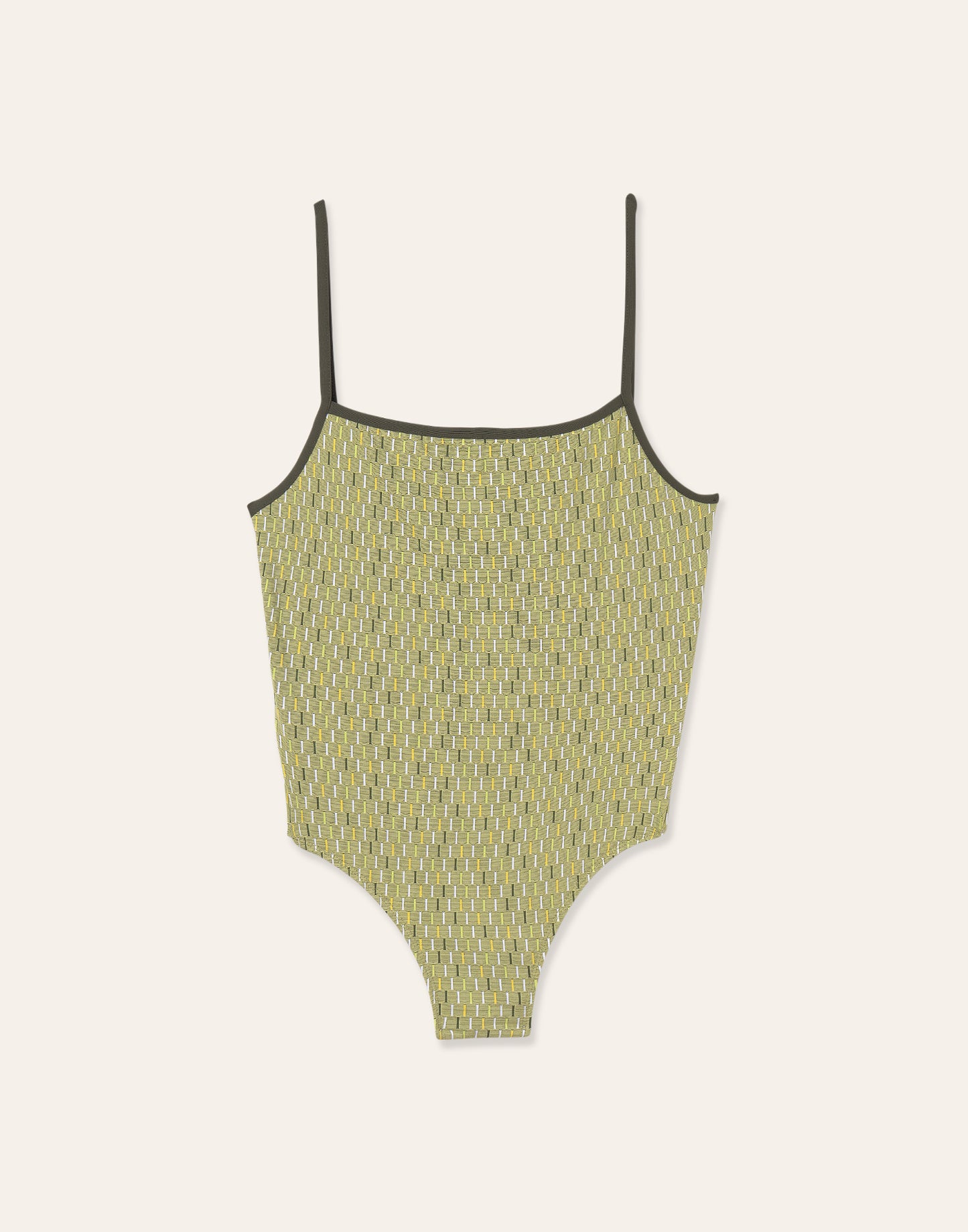 Textured print swimsuit