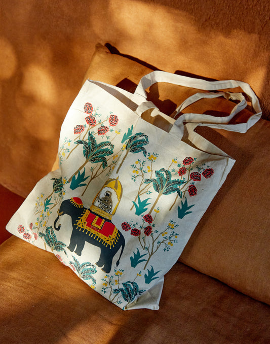 Illustrated tote bag Elephant