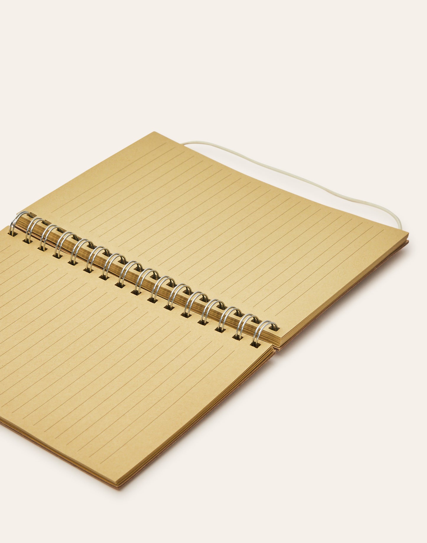 A5 bamboo cover notebook with elastic band
