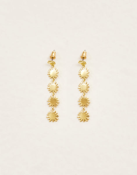 Long sun earrings