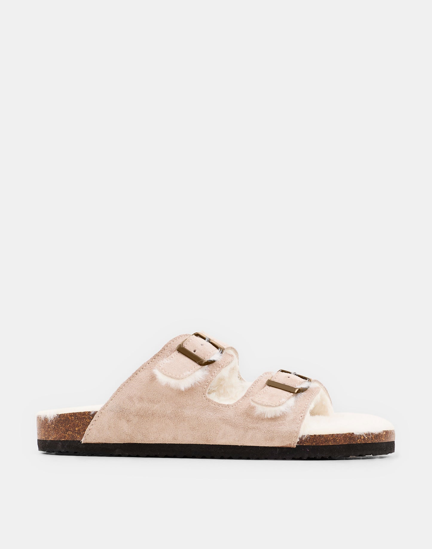 Ergonomic suede sandal