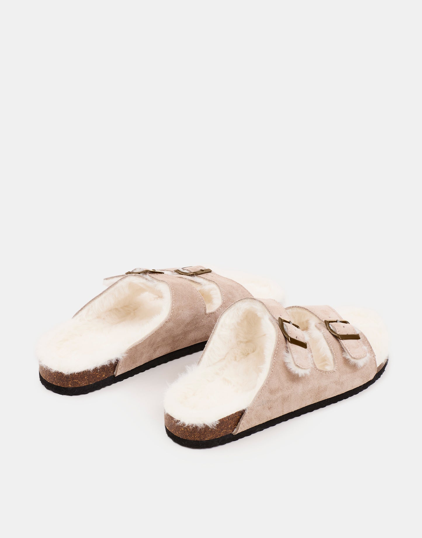 Ergonomic suede sandal