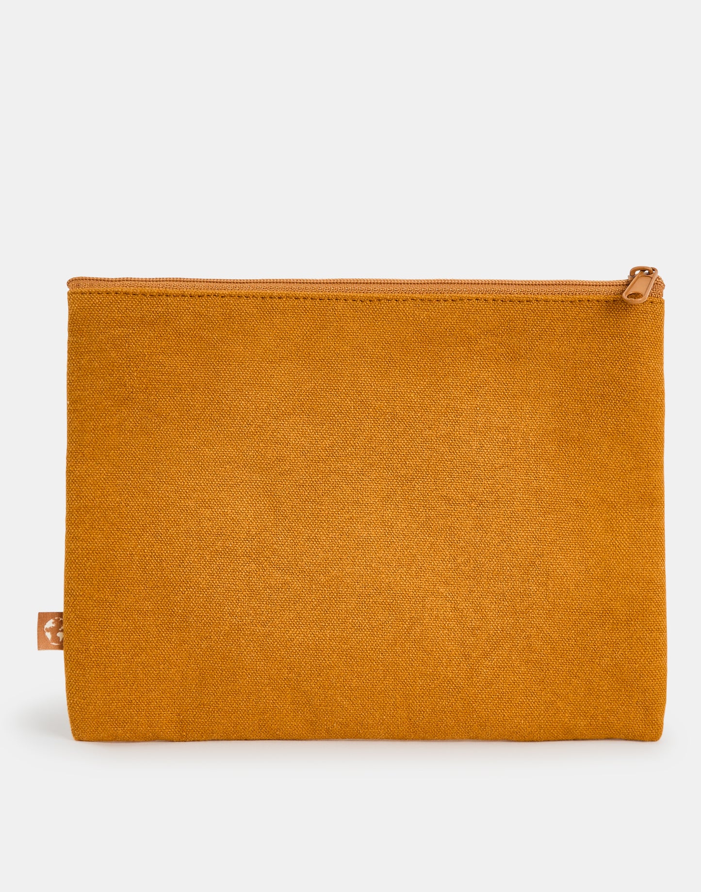 Washed canvas pouch