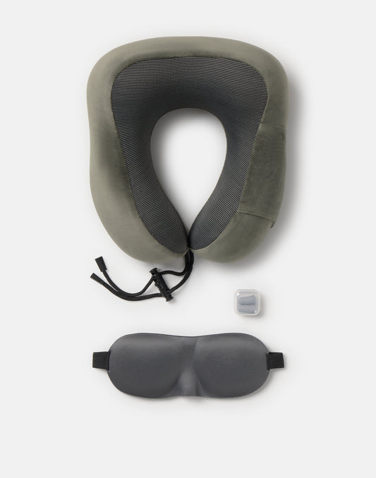 Kit da viaggio con cuscino per il collo