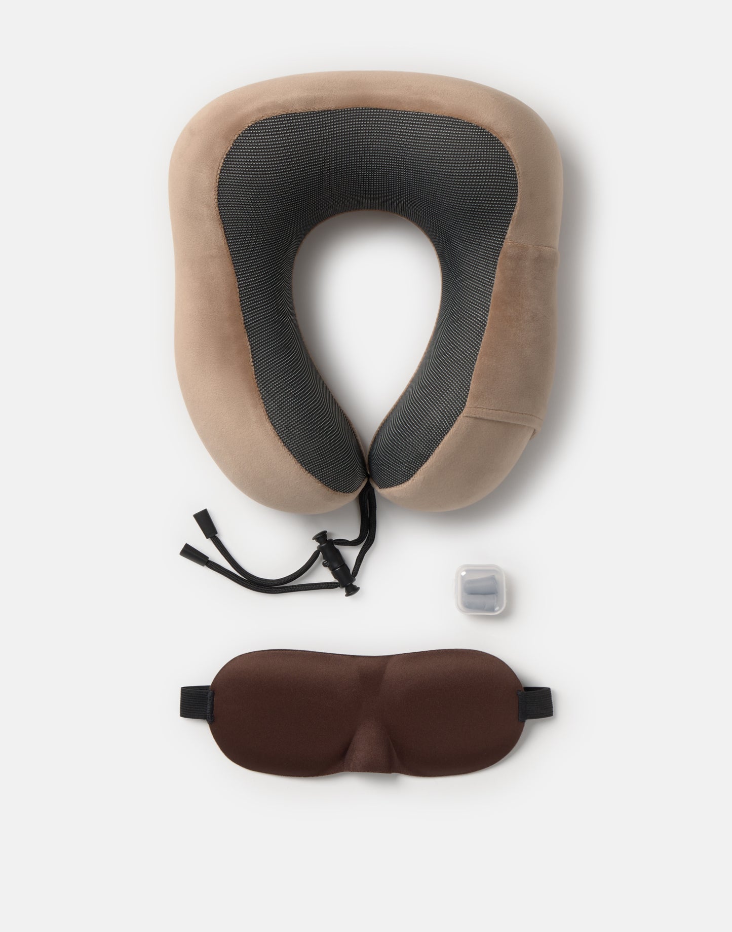 Kit da viaggio con cuscino per il collo
