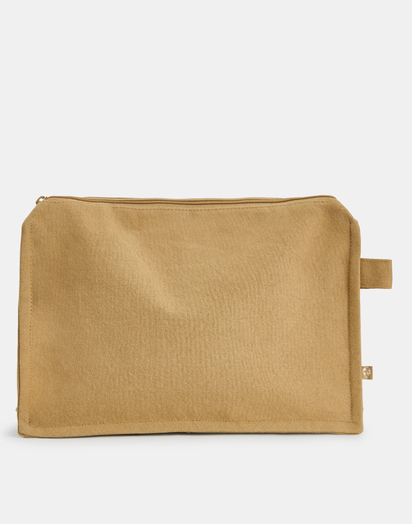 Washed canvas toiletry bag