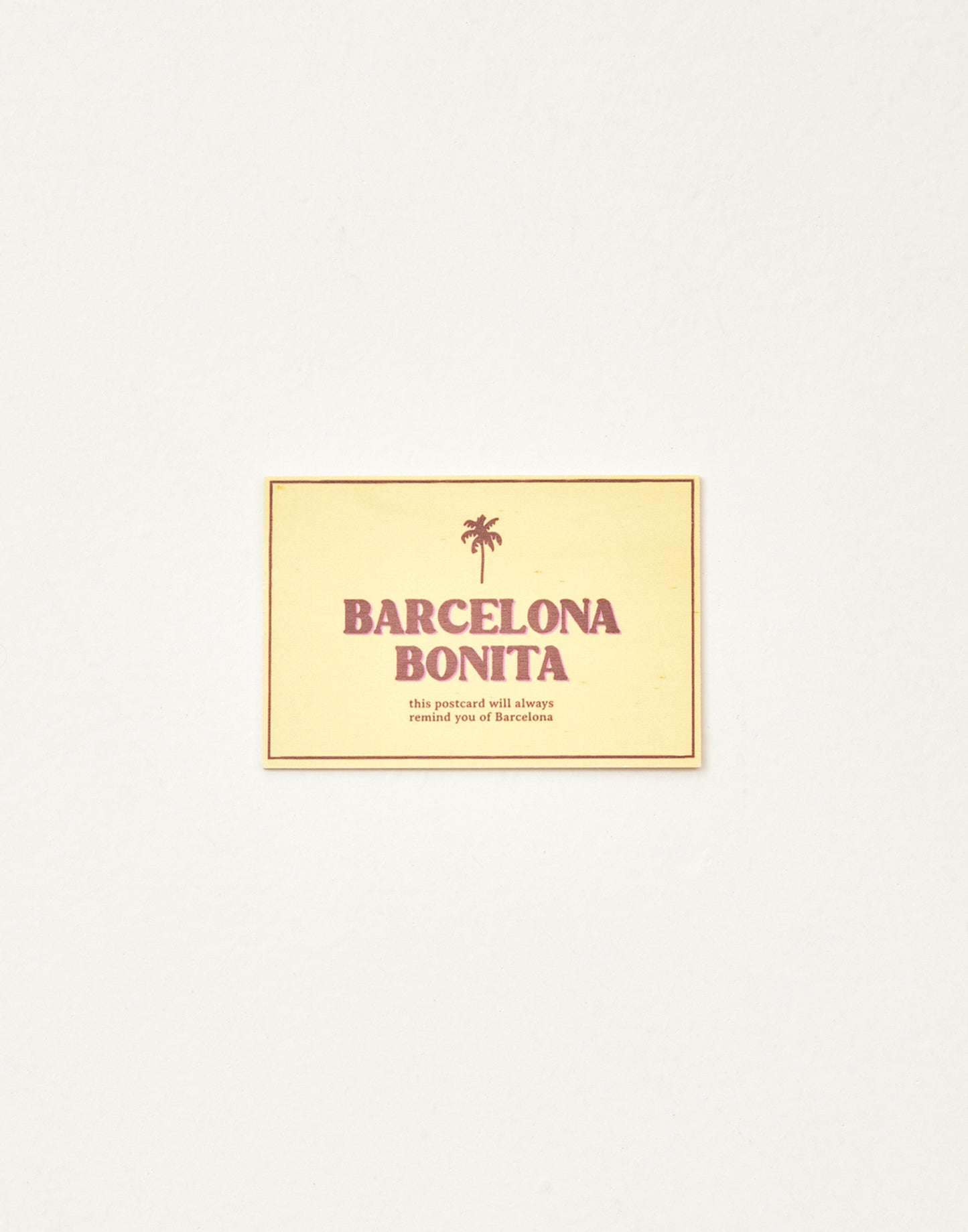 Barcelona Bonita wooden postcard