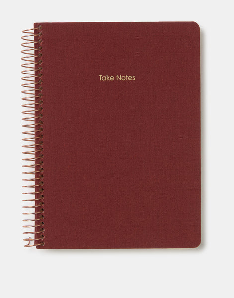 Linen-covered notebook