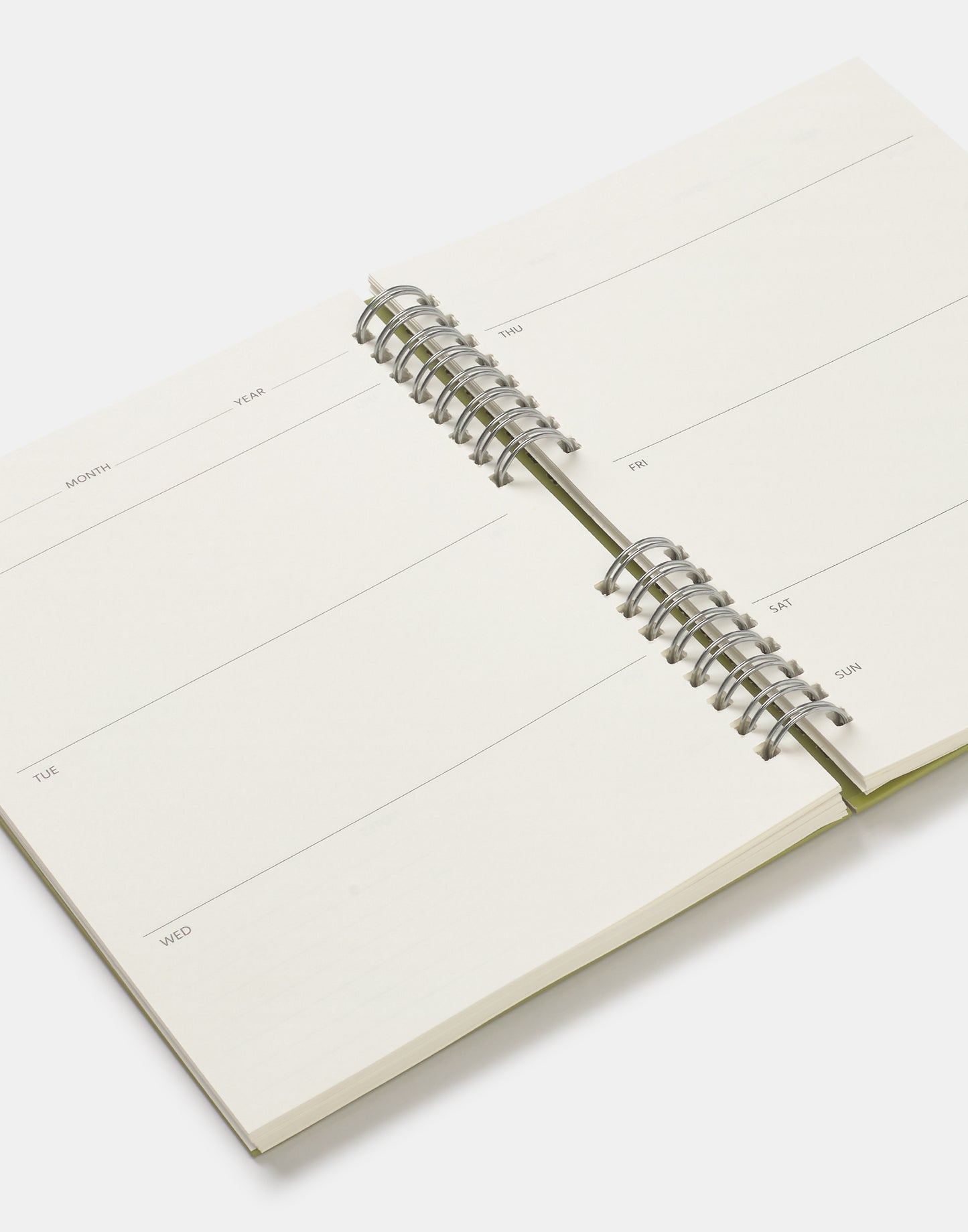 Agenda intemporelle avec vue hebdomadaire