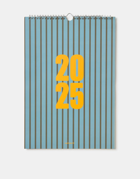 Striped calendar 2025