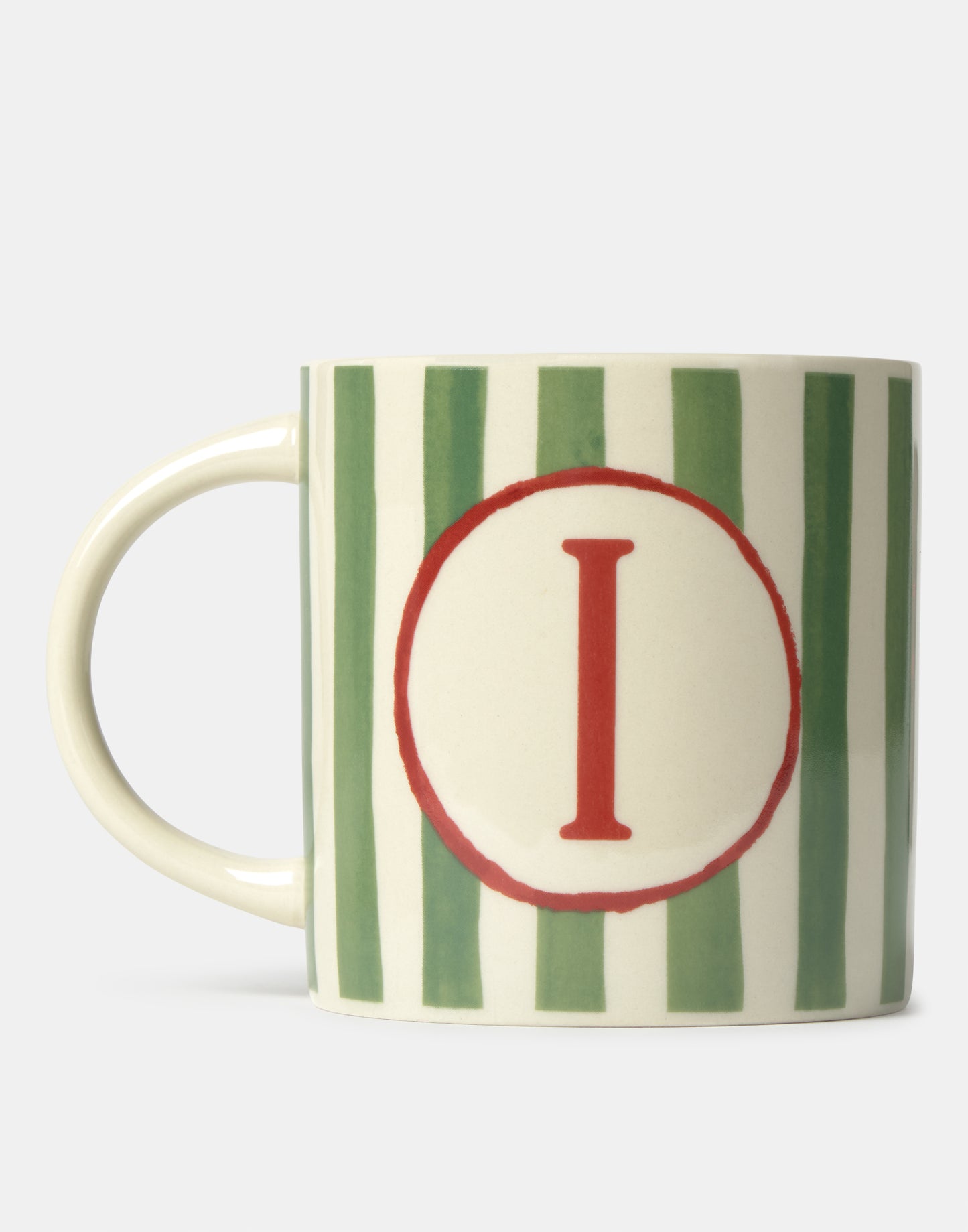 Ceramic mug with letter