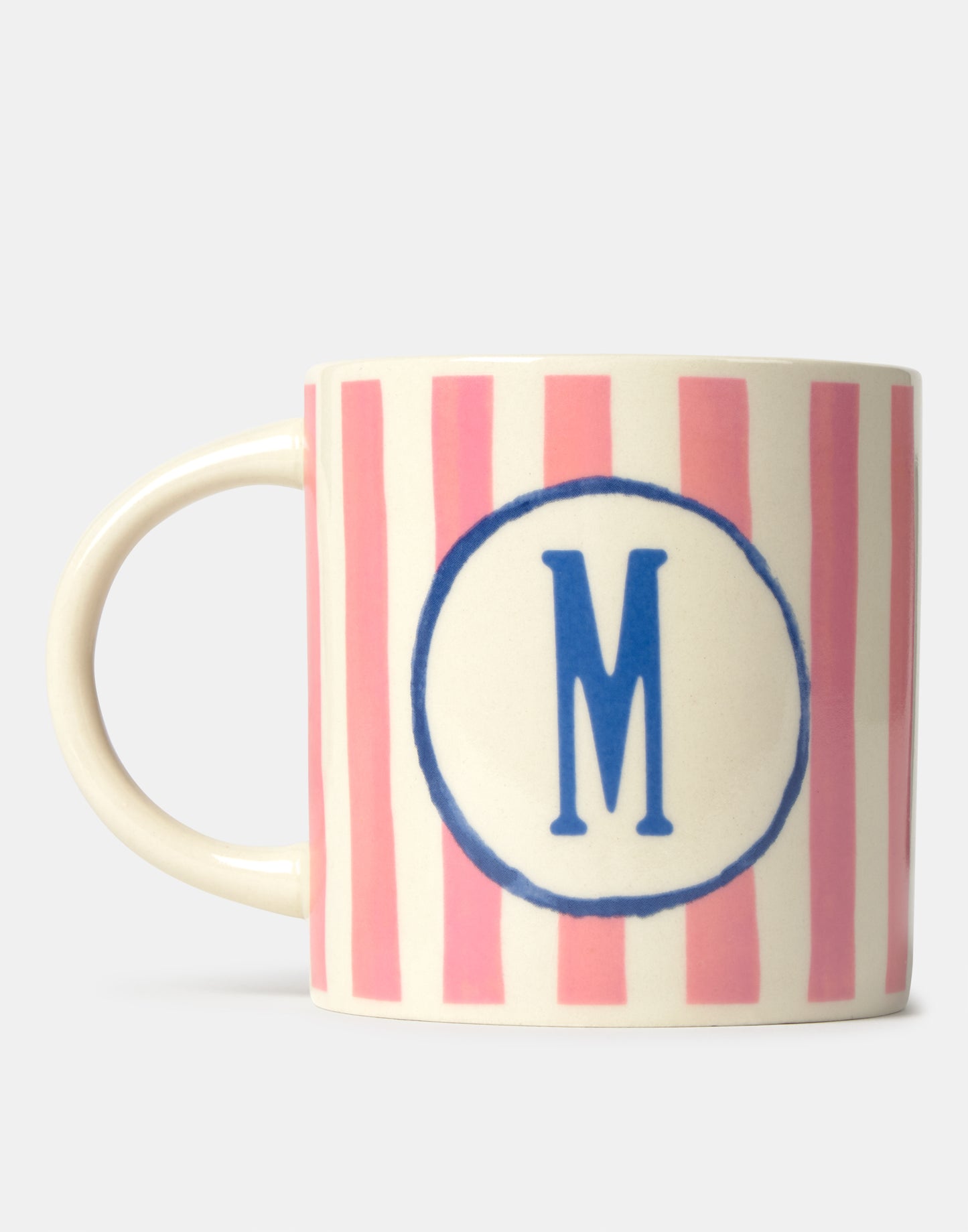 Ceramic mug with letter