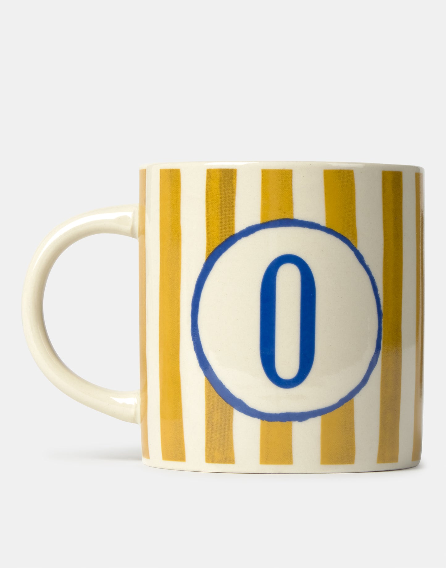 Ceramic mug with letter