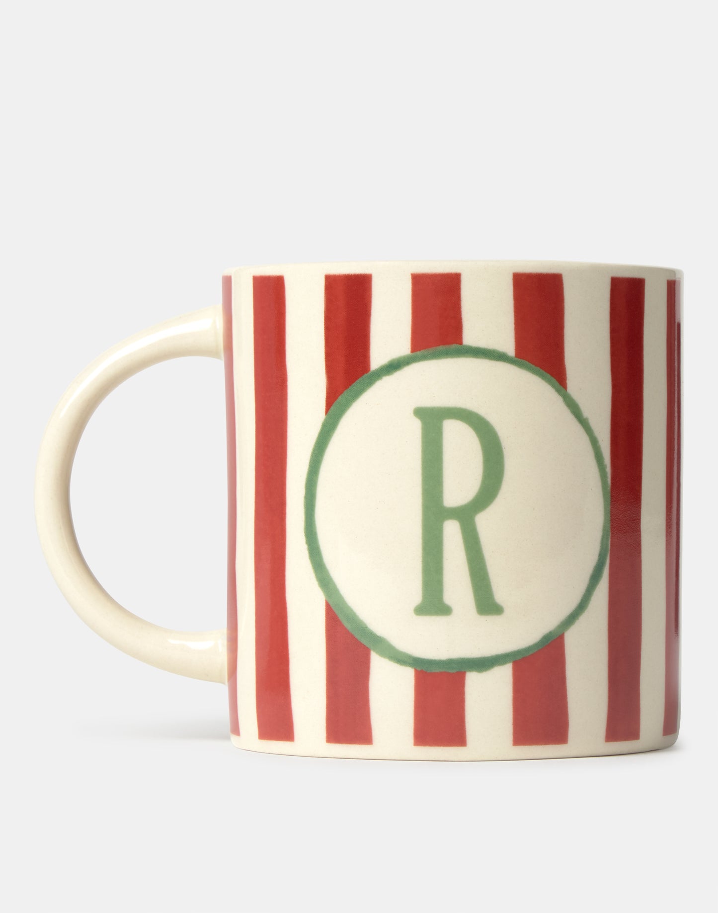 Ceramic mug with letter