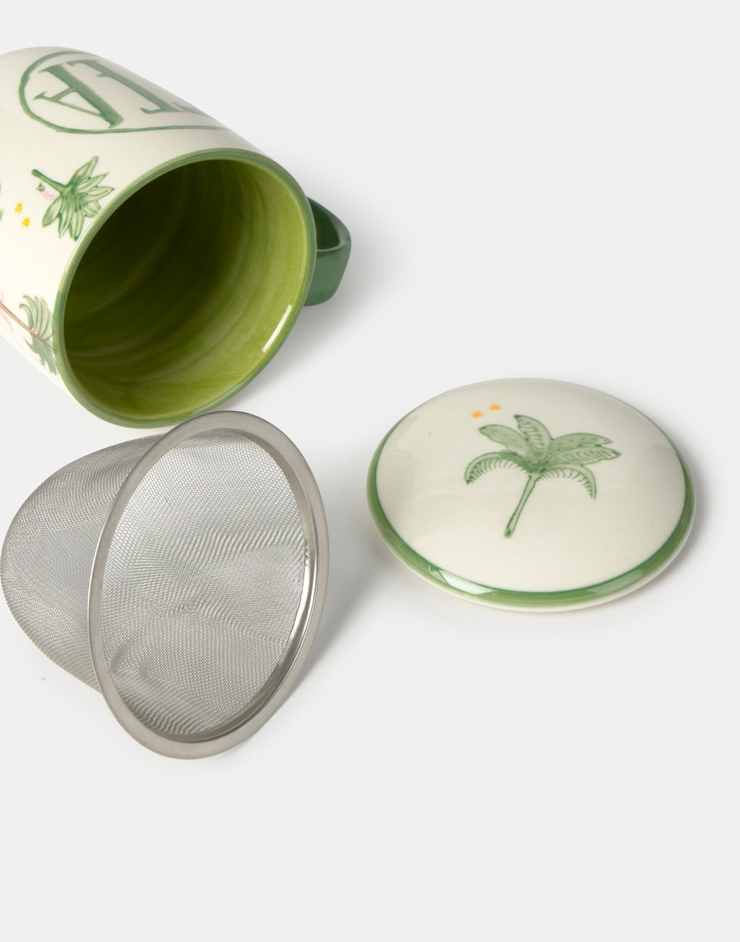 Palm trees tea cup