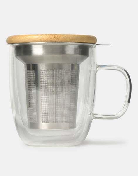 Tasse mit Infuser und Deckel