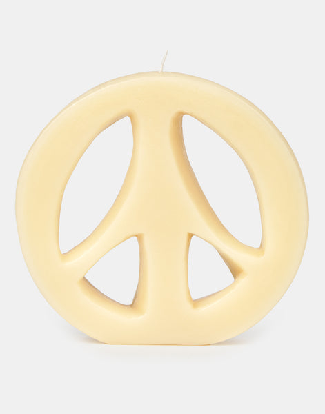 Peace symbol candle