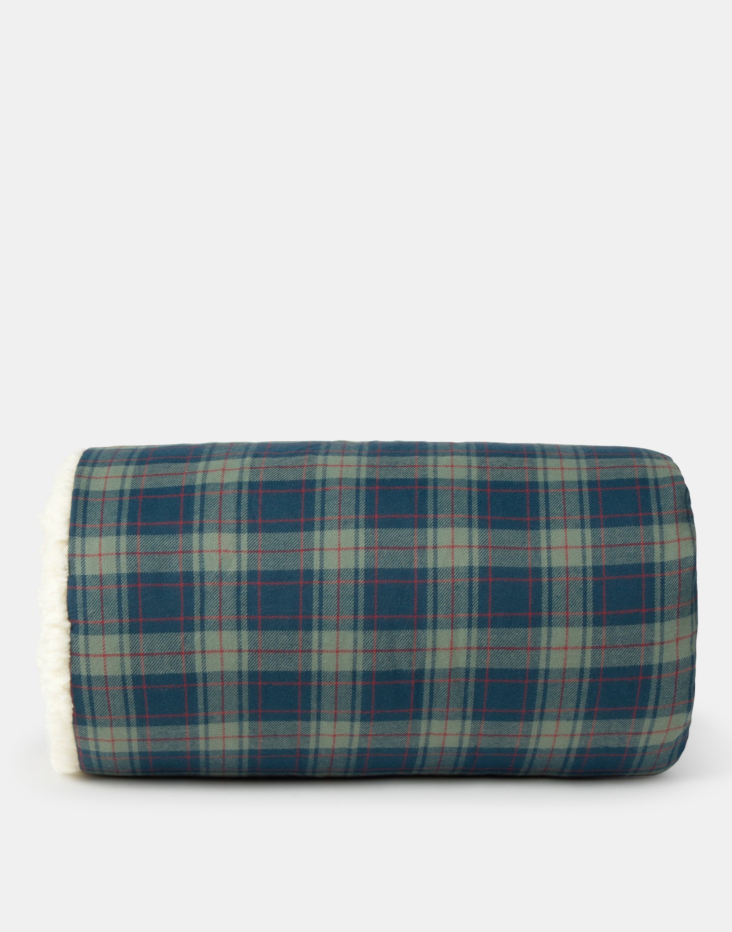 Plaid Sherpa blanket