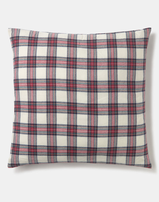 Plaid flannel cushion