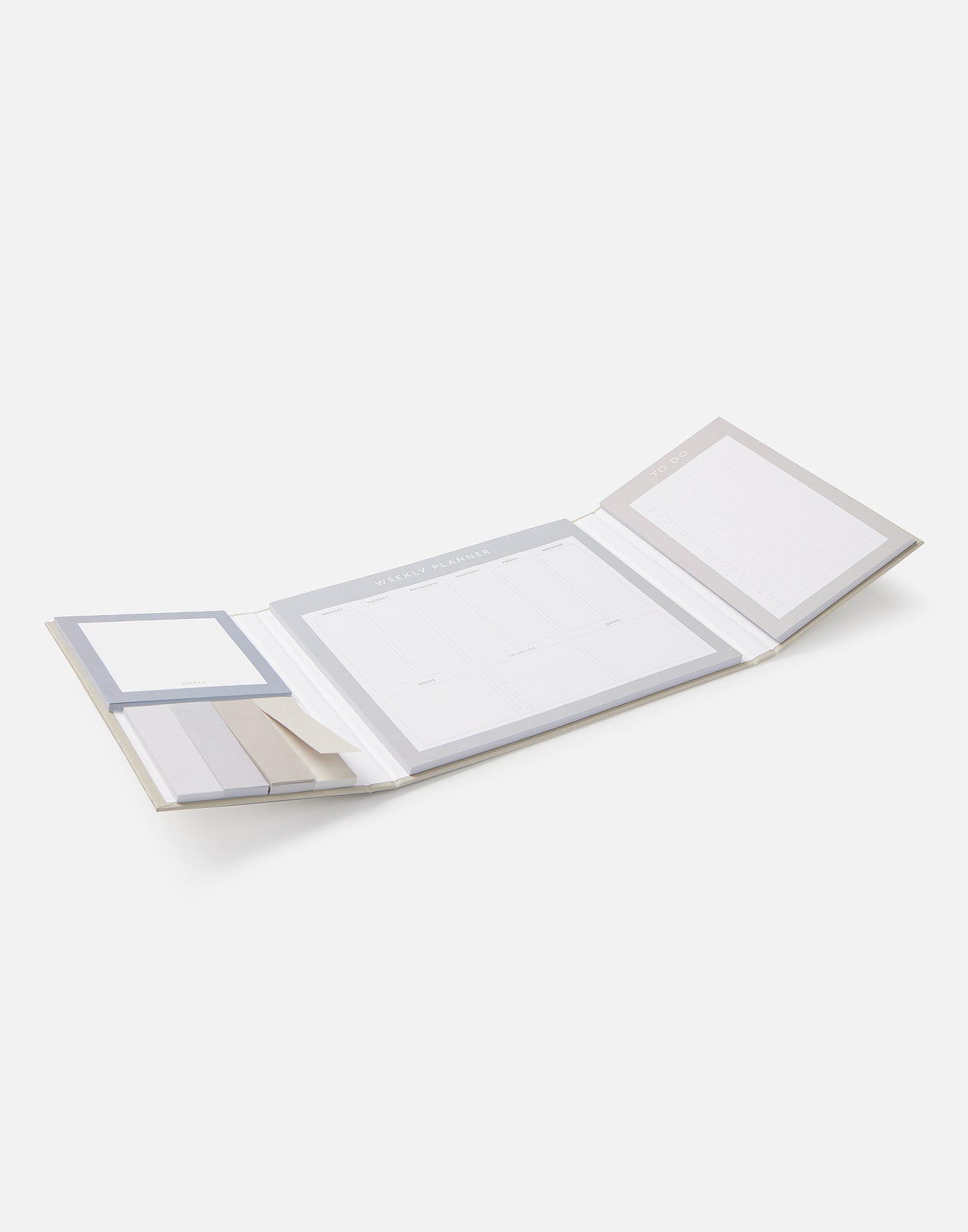 Memo pad and sticky notes set