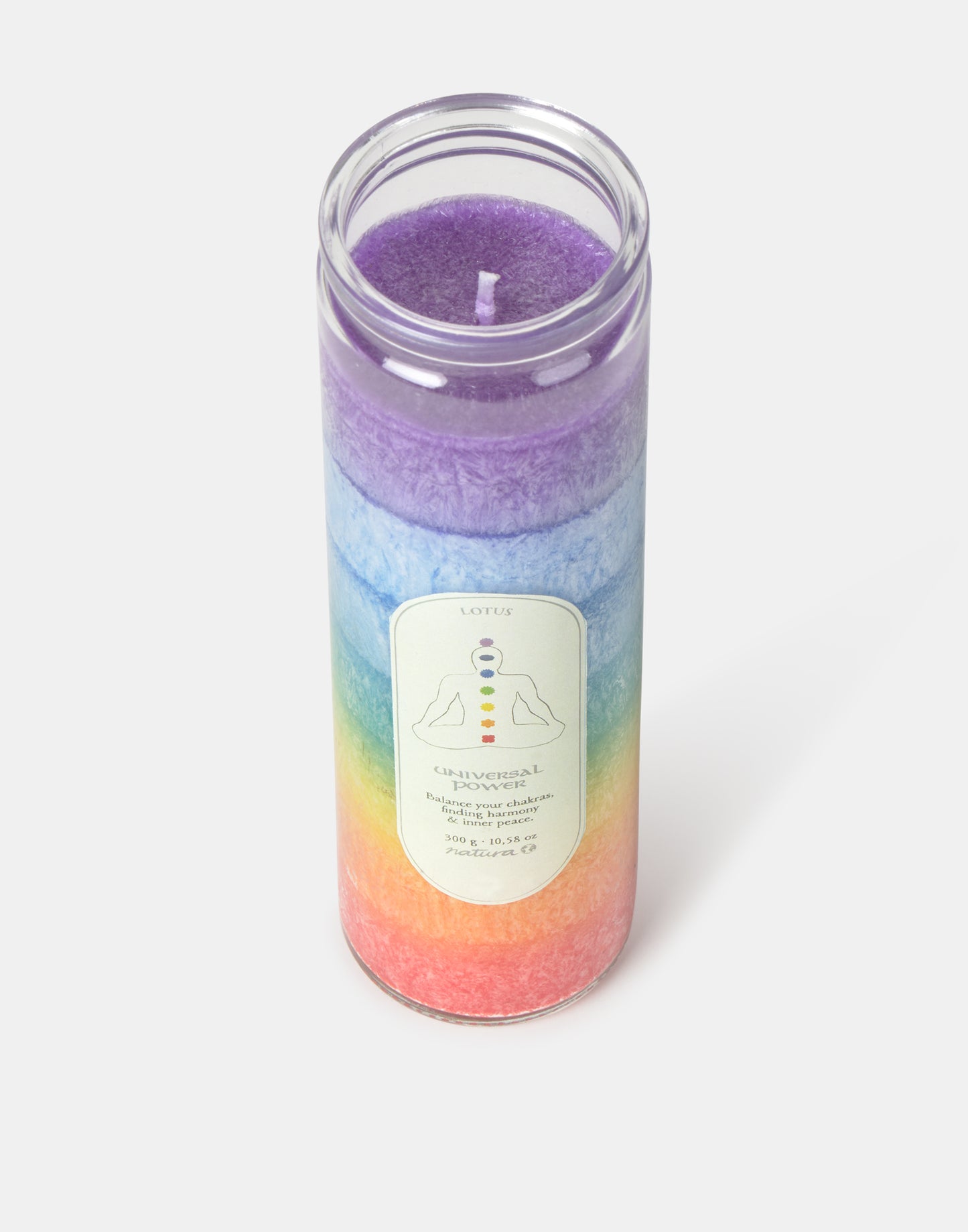 7 chakras candle