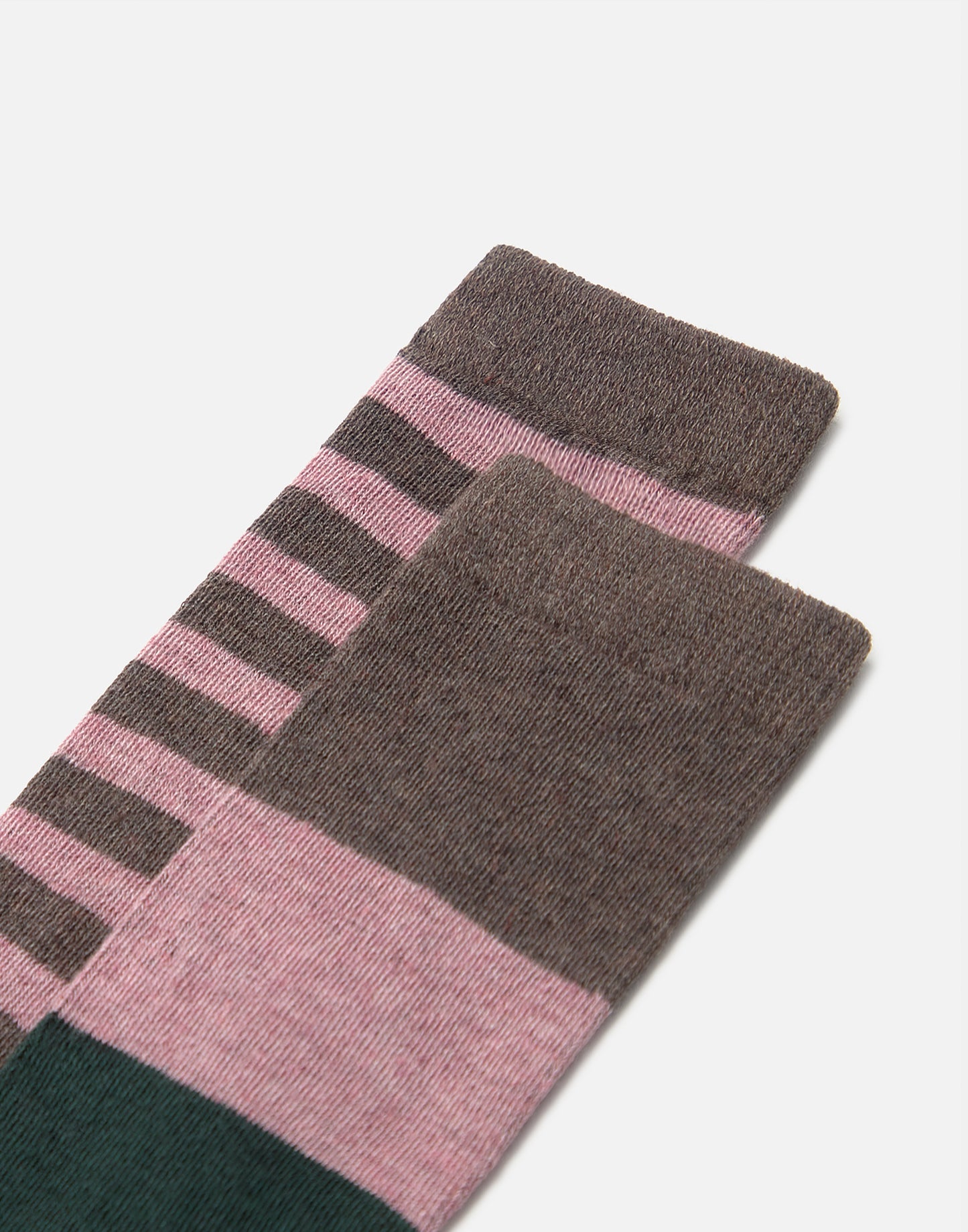 Set de 2 chaussettes à rayures larges