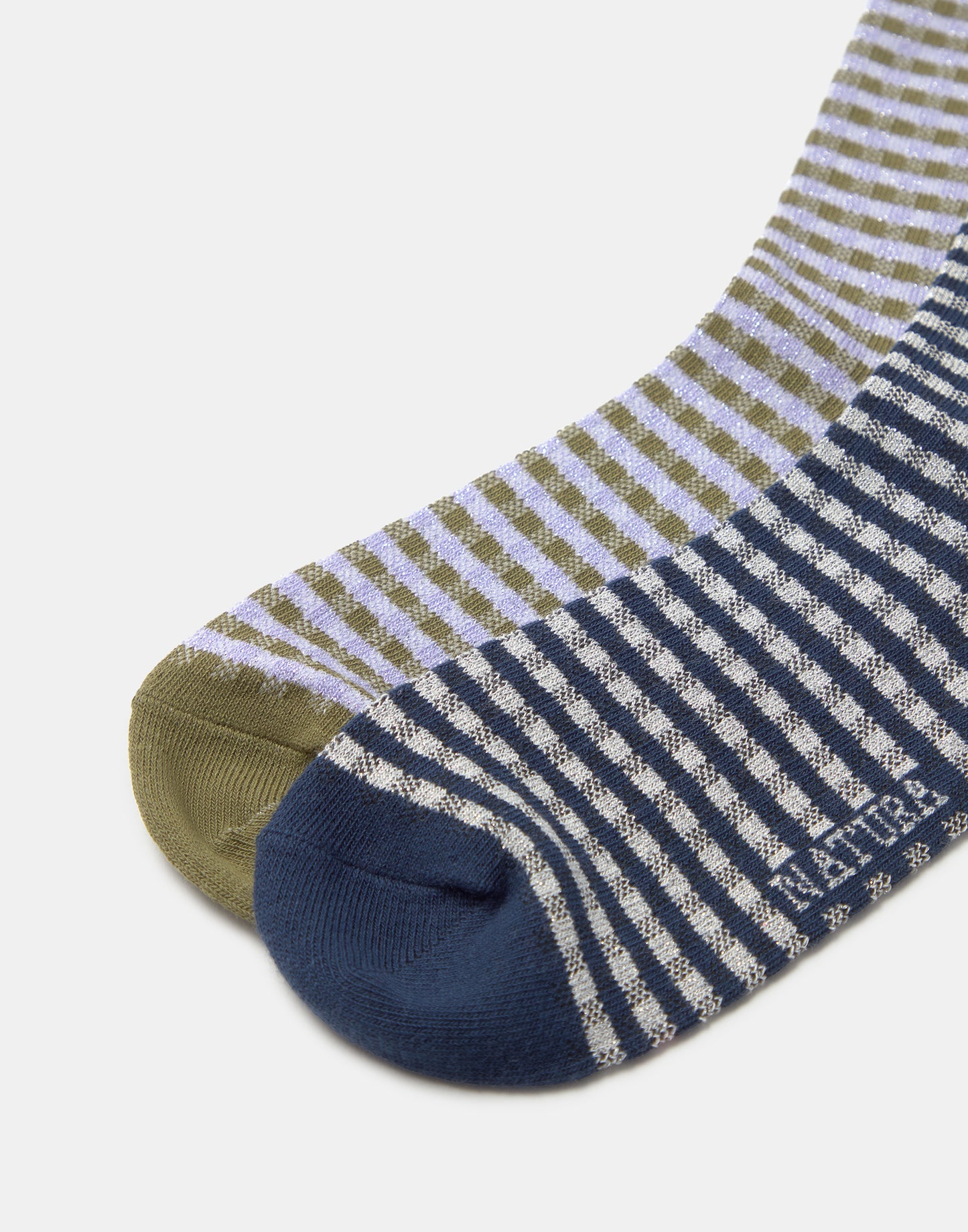 Set of 2 vichy lurex socks