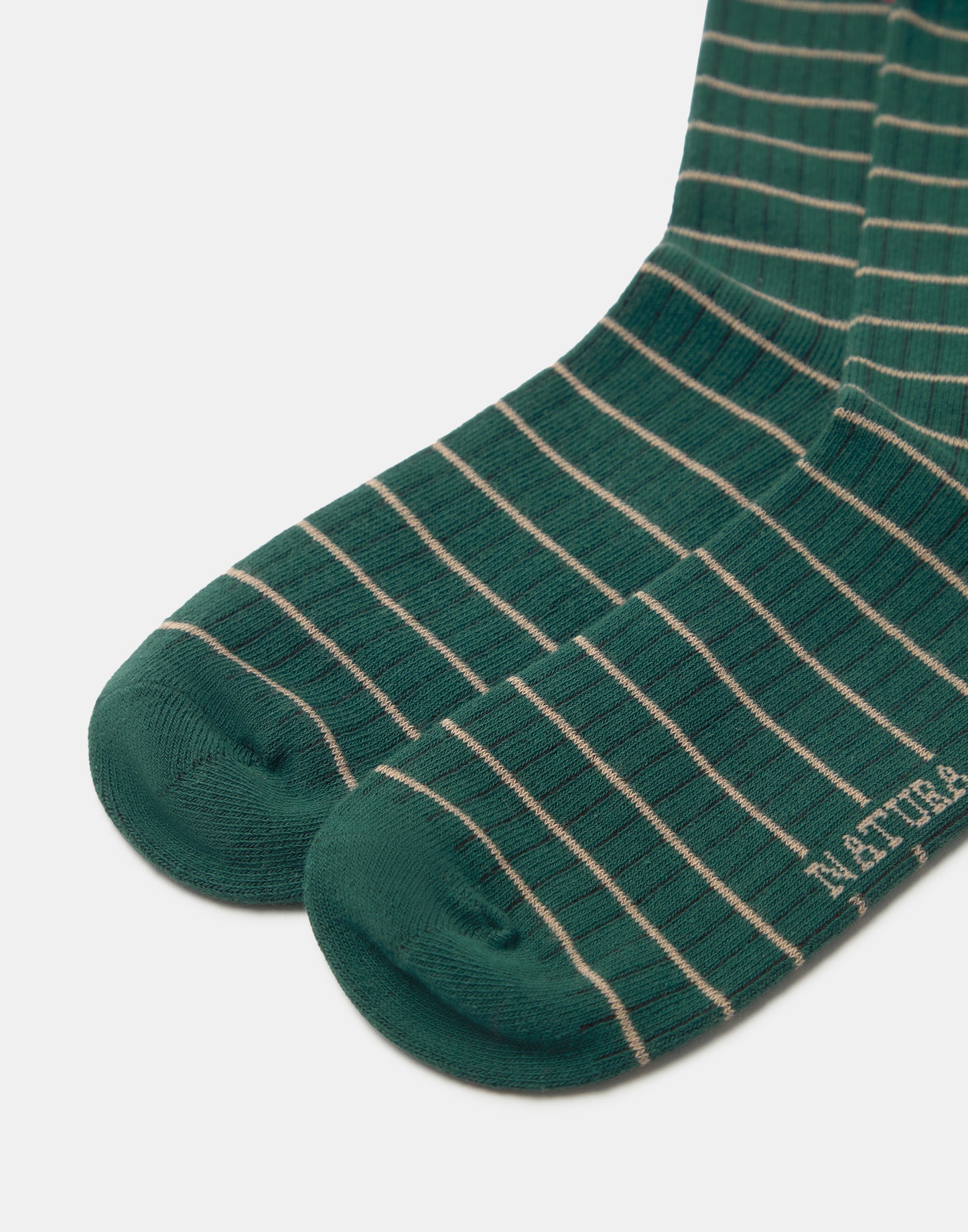 Chaussettes rayées à cœur