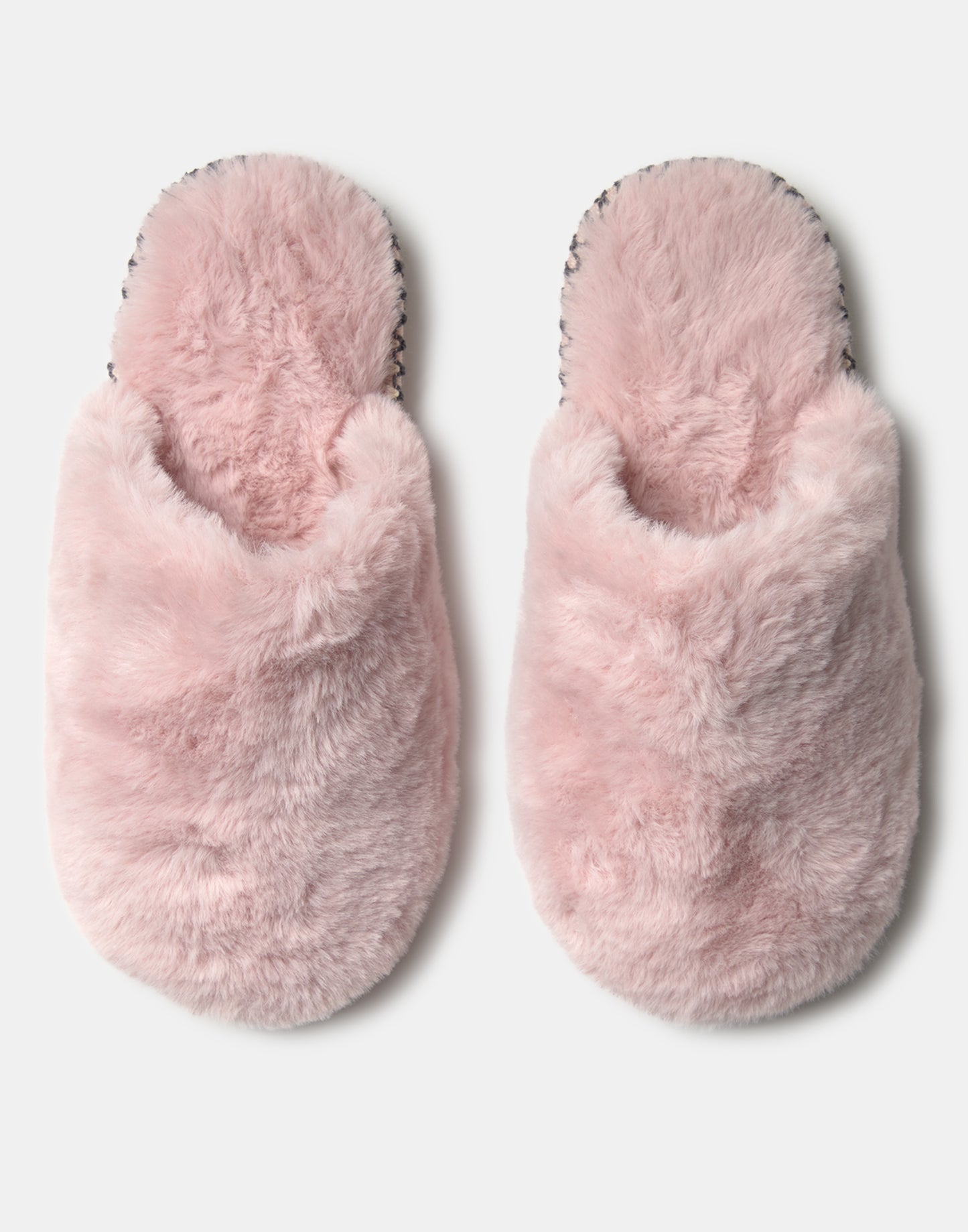 Open-toe furry slipper