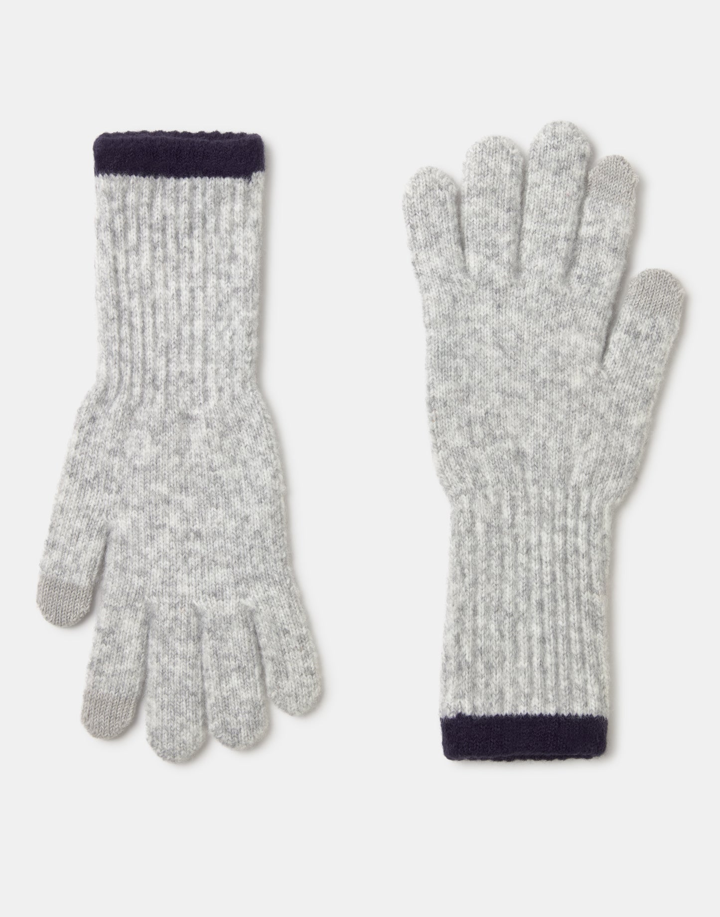 Gants avec détails en contraste