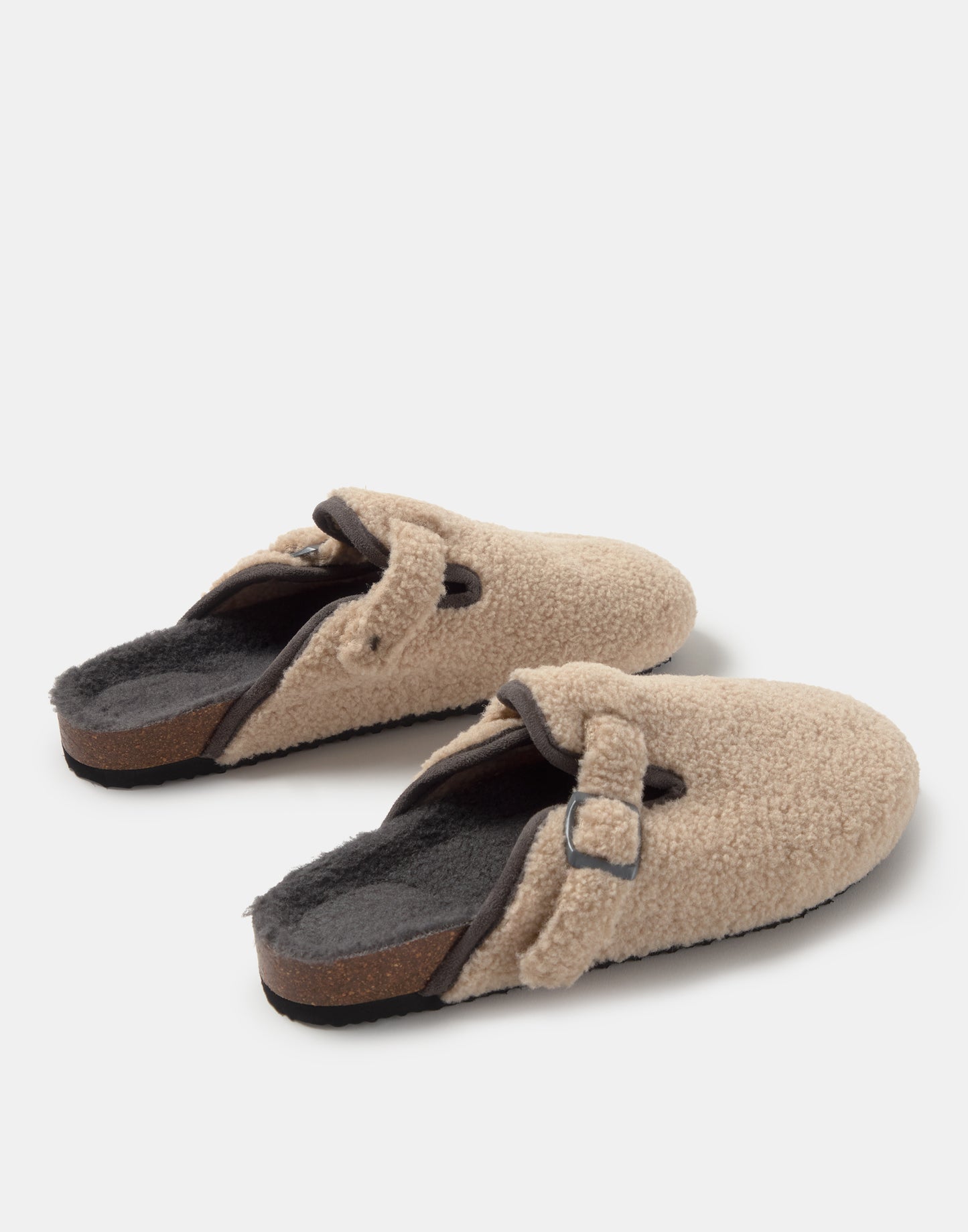 Shearling clog