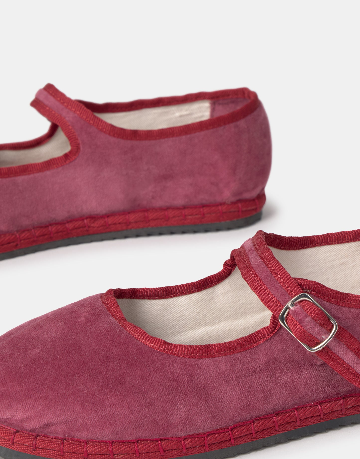 Velour mary janes