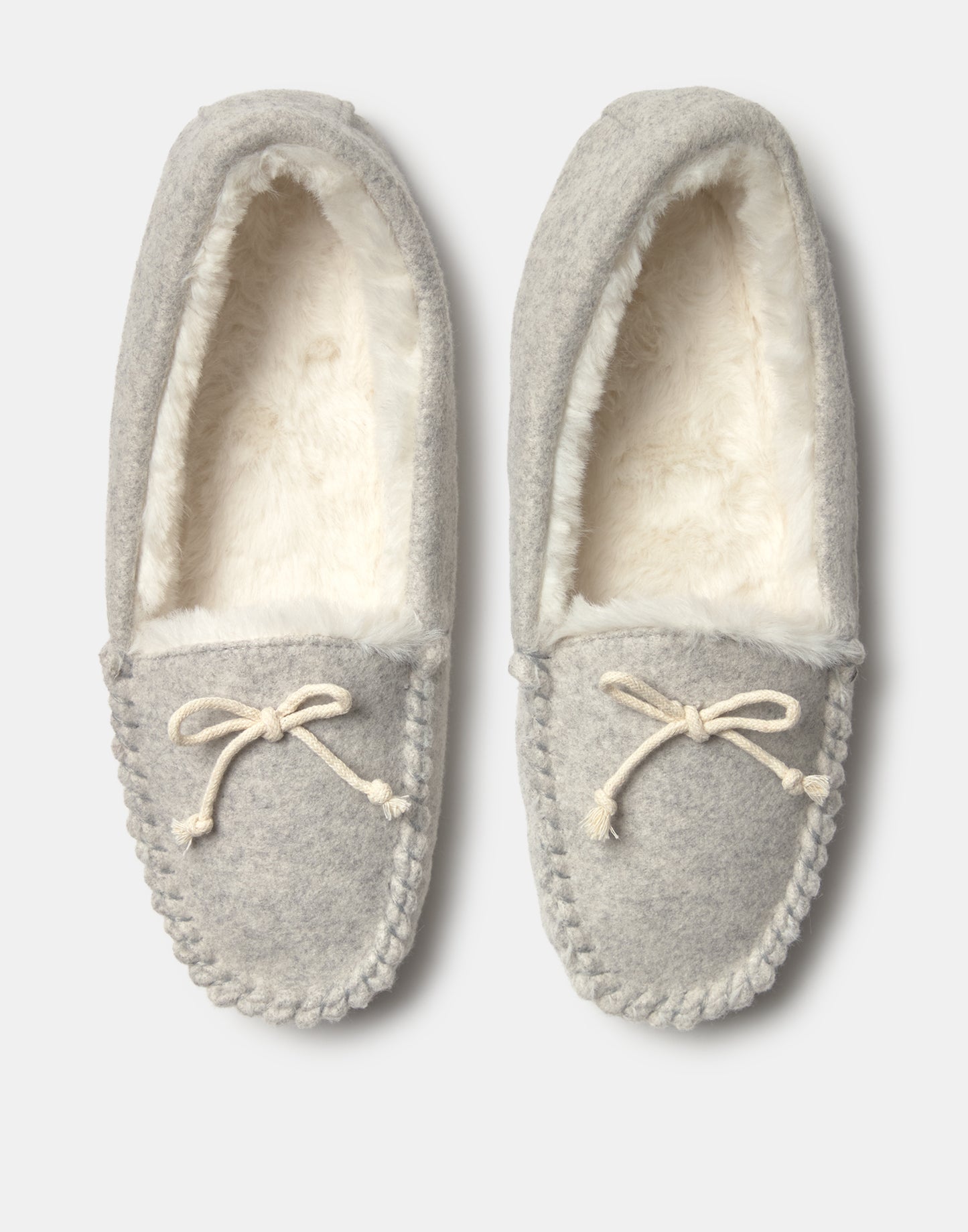 Felt moccasin slippers