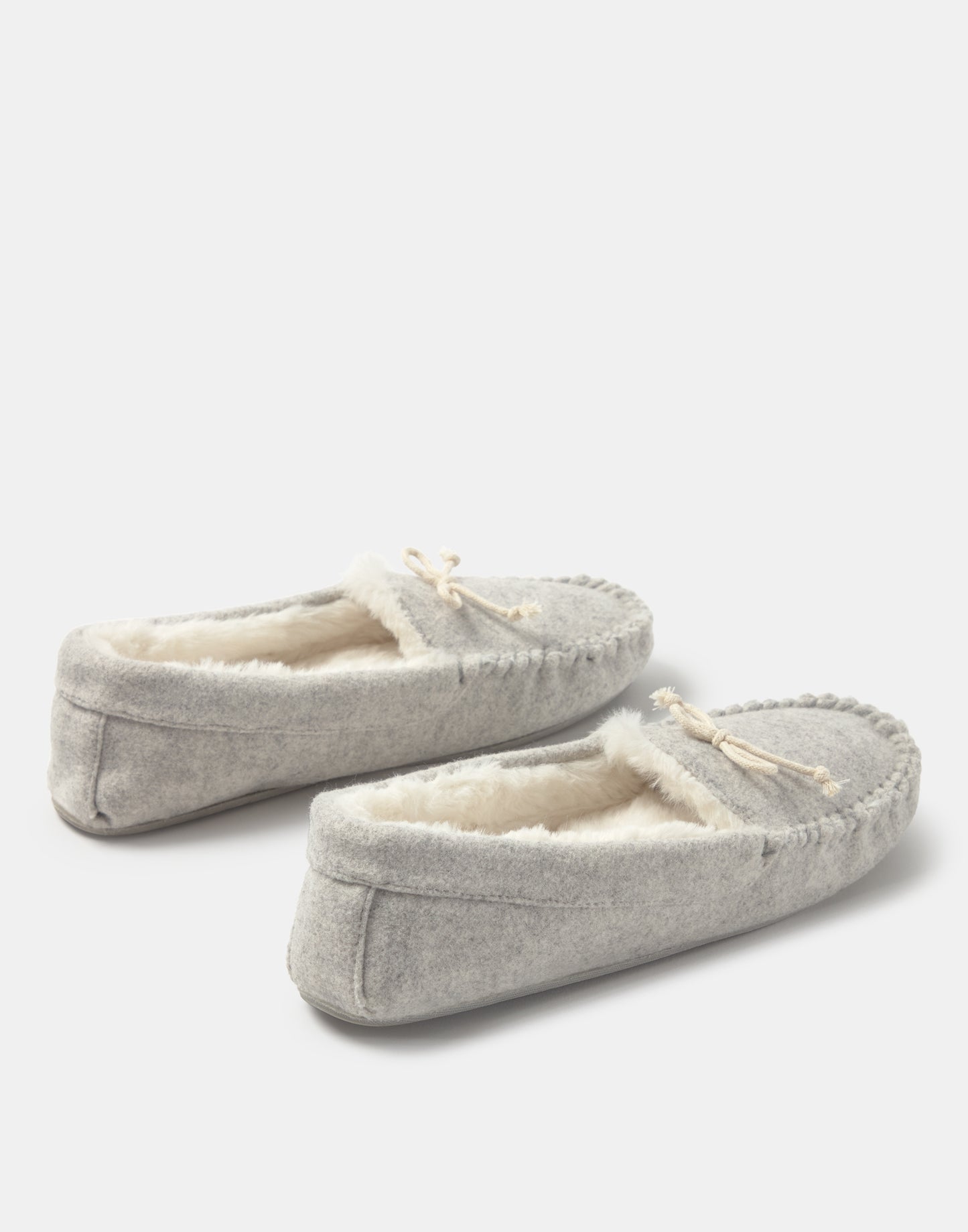 Felt moccasin slippers