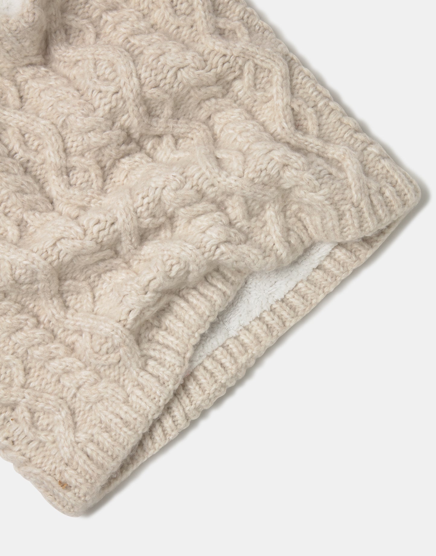 Snood with faux shearling