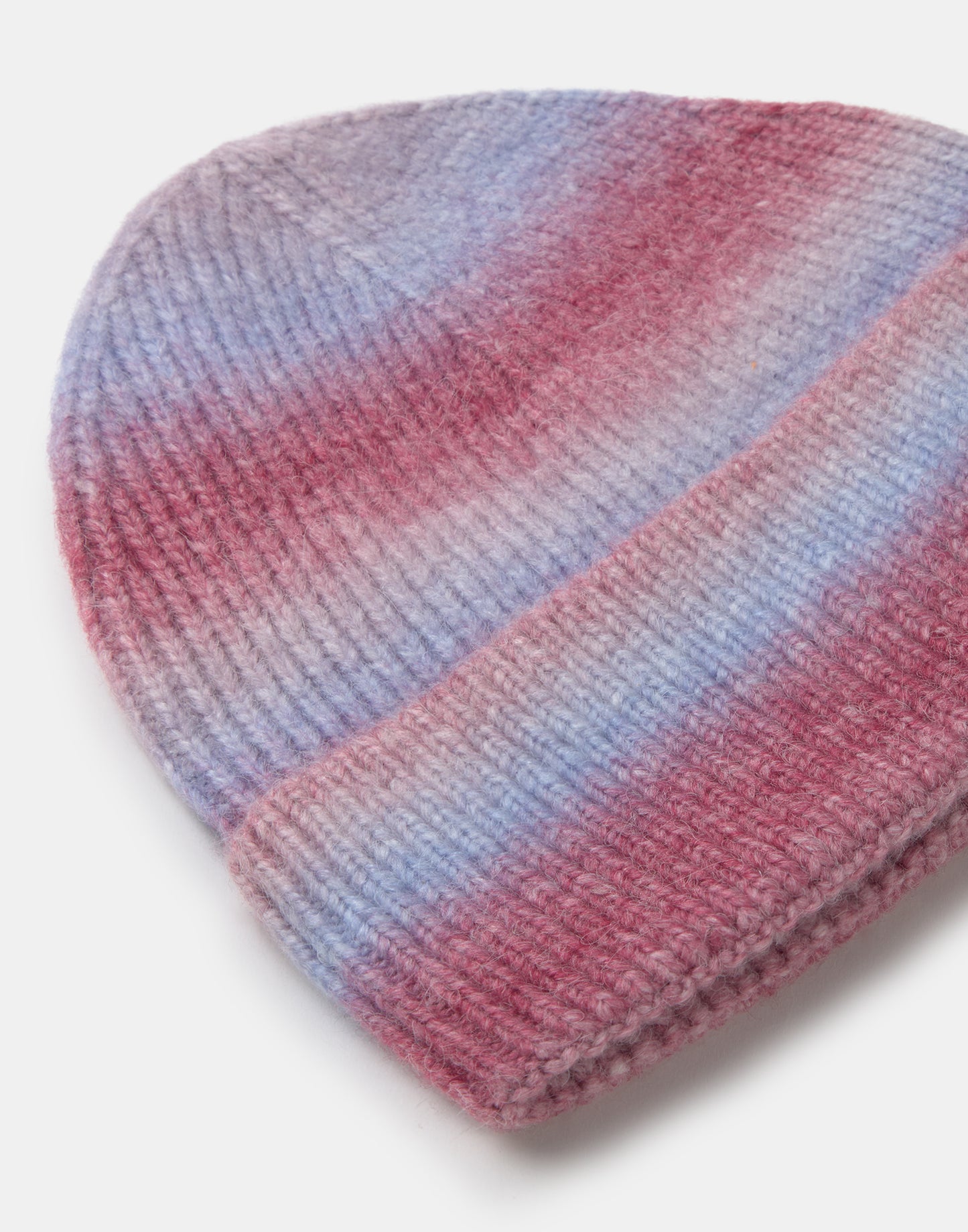 Wide gradient knitted beanie