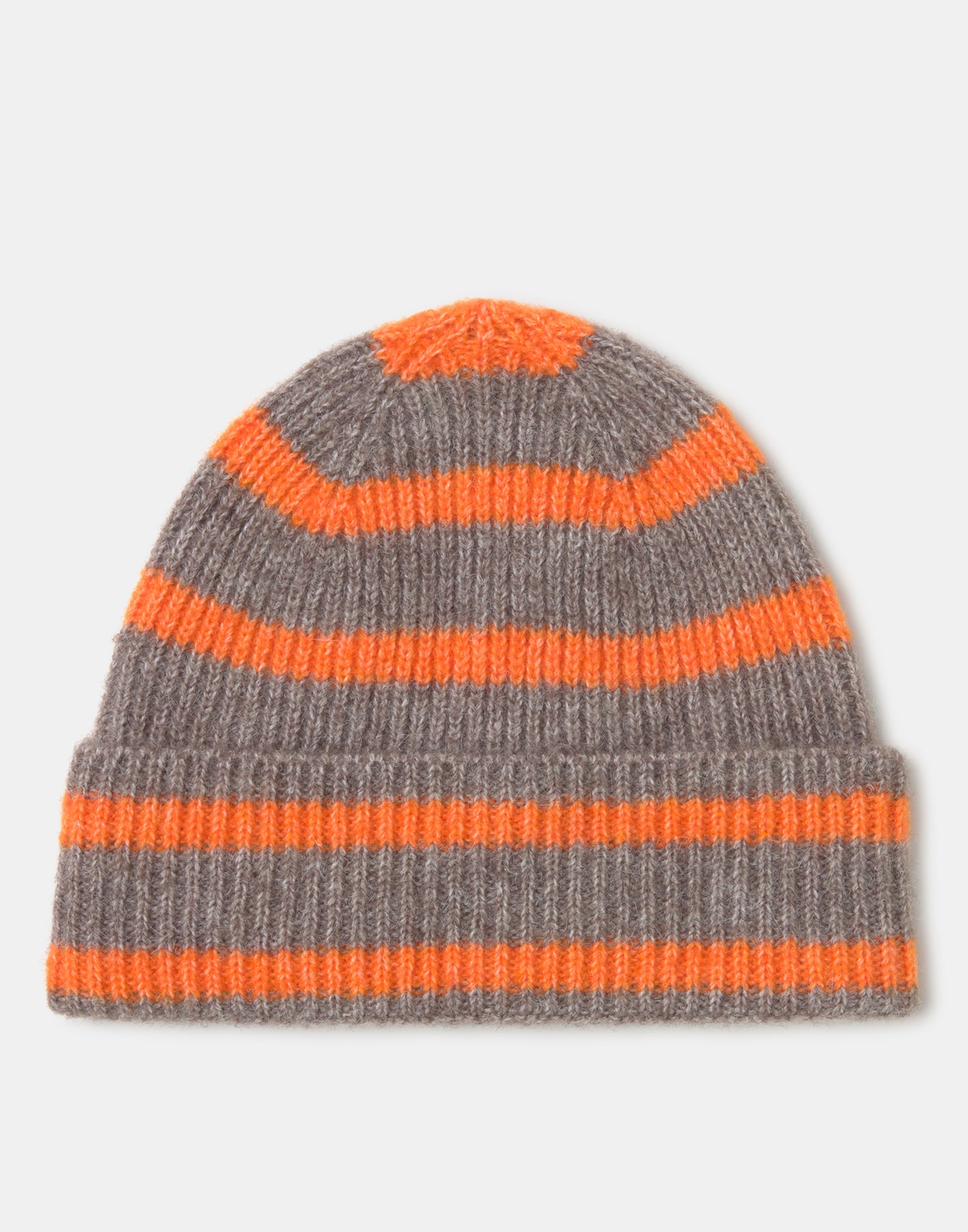 Beanie with contrast stripes