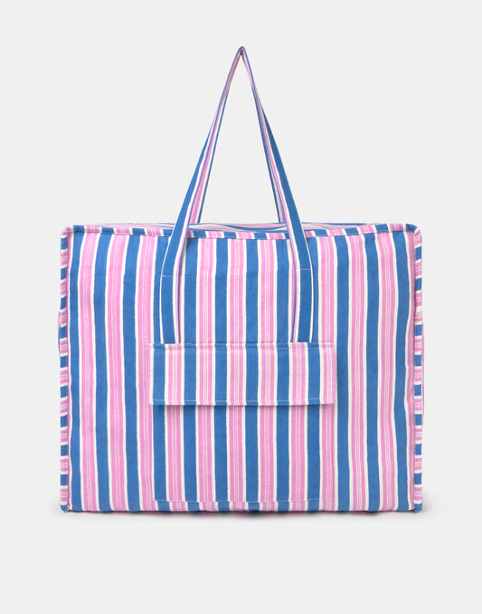 Jaya stripes weekend bag