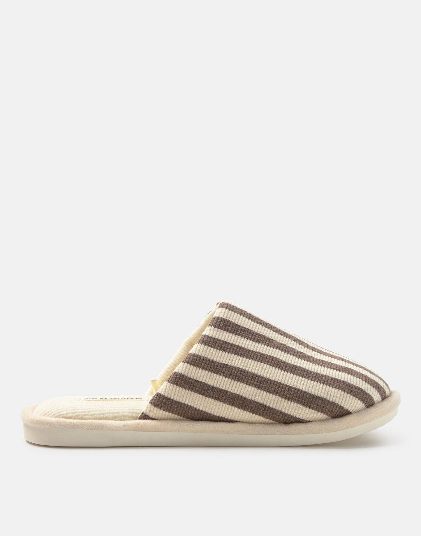 Ribbed striped slipper