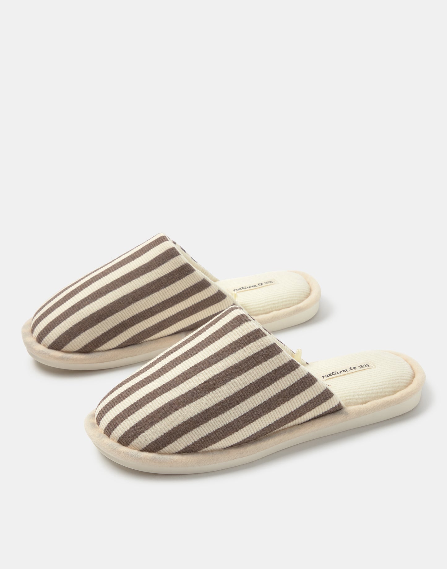 Ribbed striped slipper