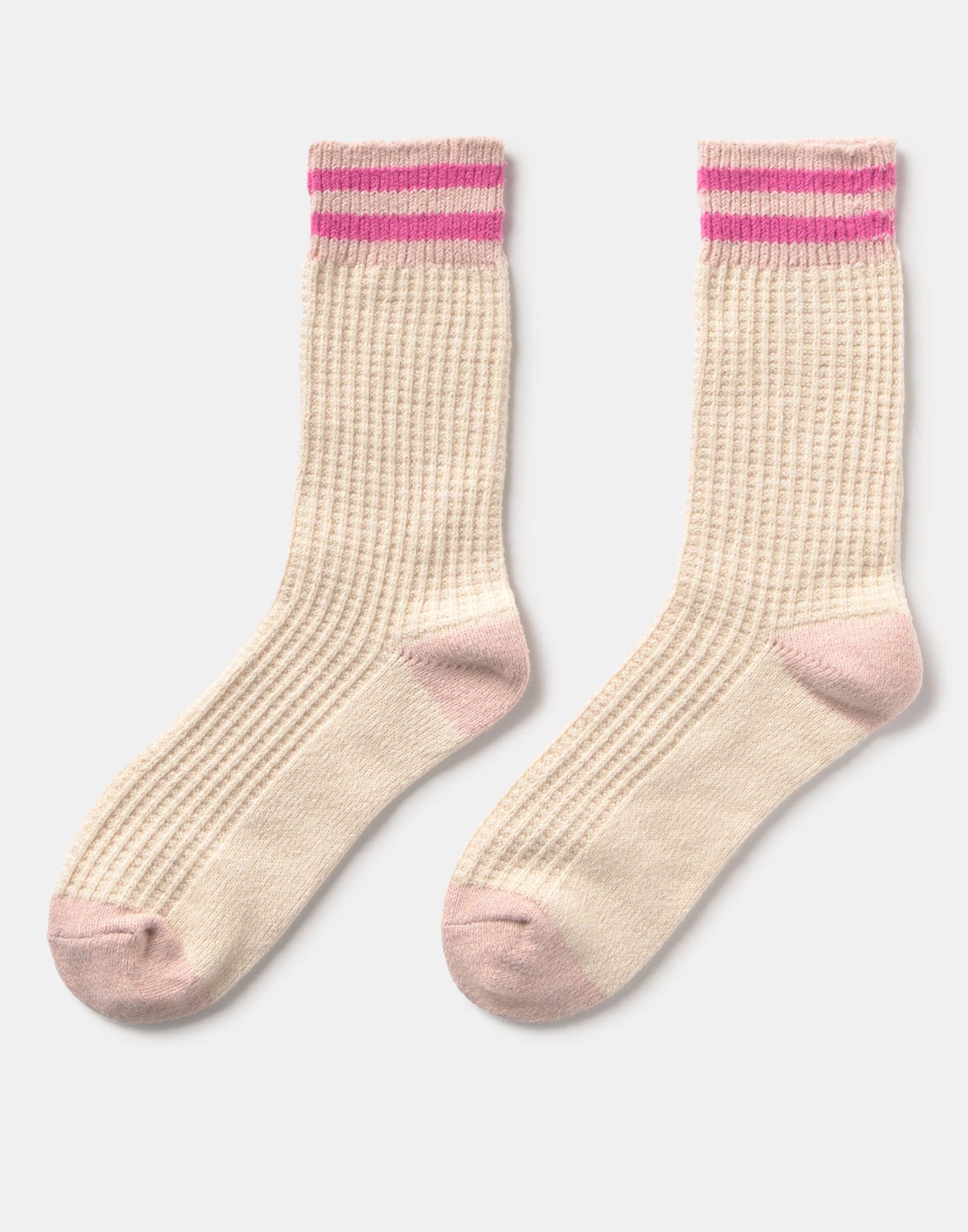 Ribbed crew socks