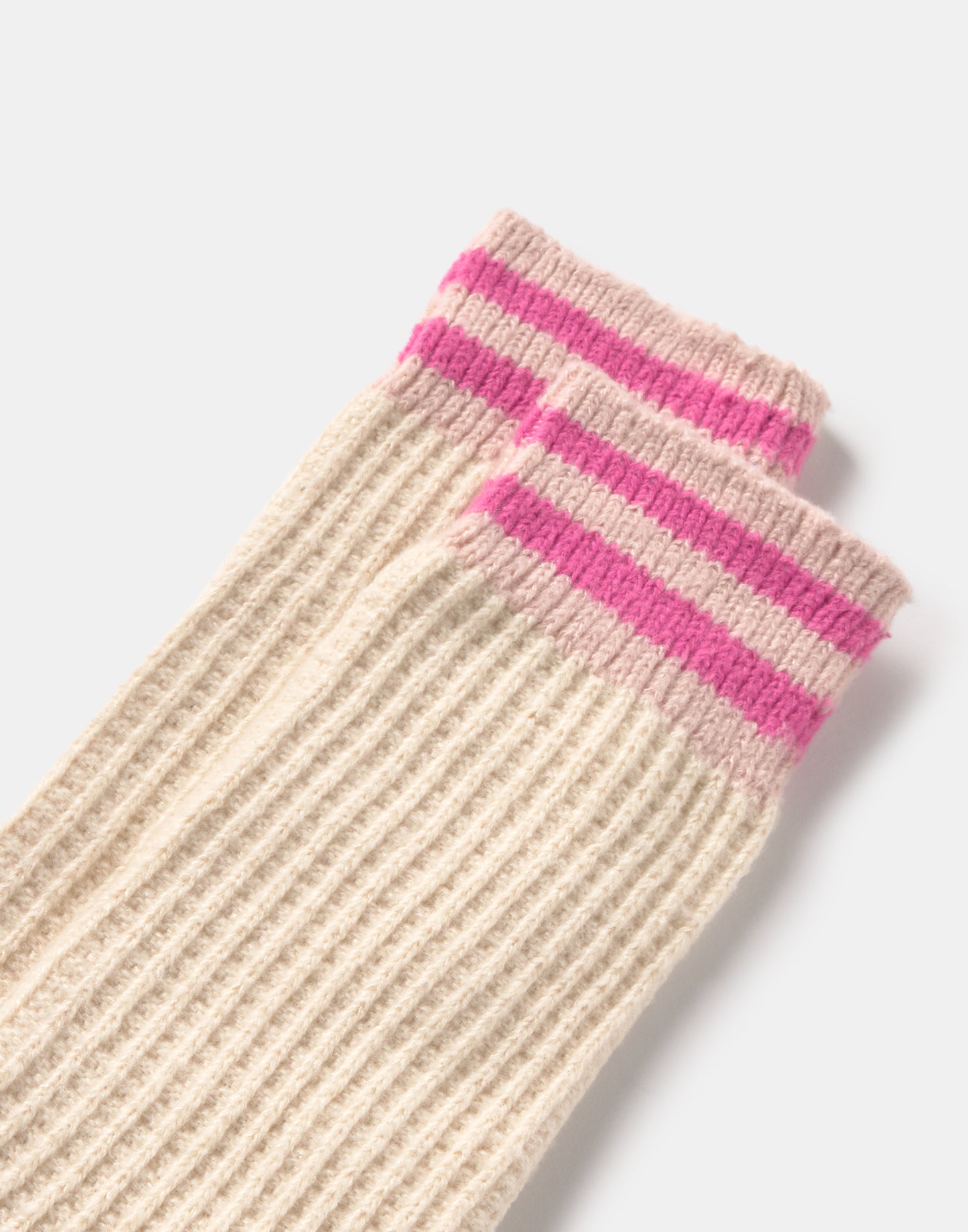 Ribbed crew socks