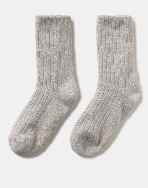 Fluffy interior knit sock