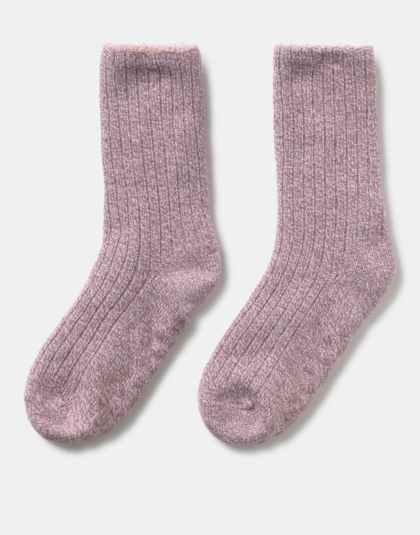 Fluffy interior knit sock