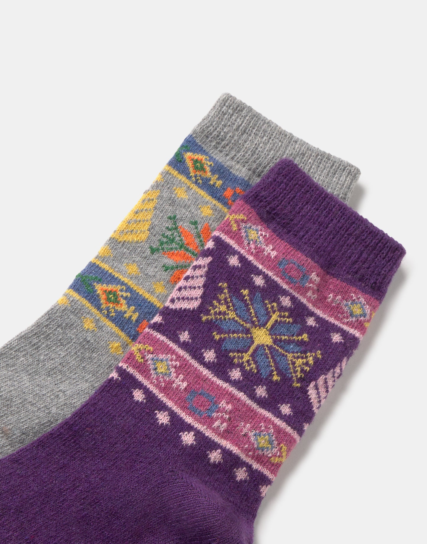 Set of 2 jacquard socks