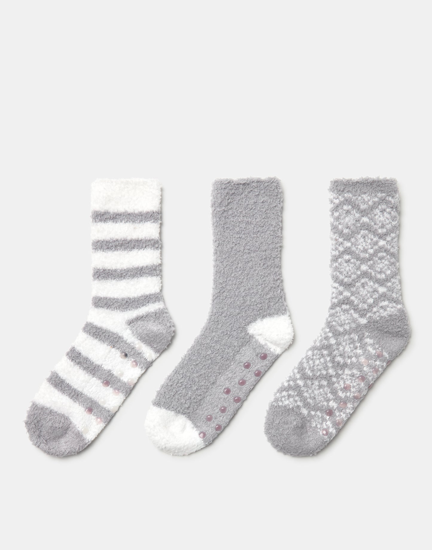 Set of 3 fluffy fantasy socks